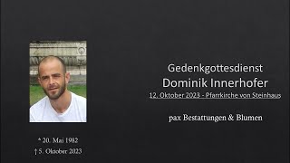 Gedenkgottesdienst Dominik Innerhofer [upl. by Janene146]