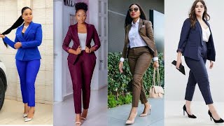 Latest Trouser Suits For Ladies Official Trouser Suits For Ladies 2022 [upl. by Alyekahs]