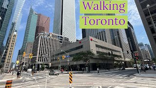 Walking Around Torontos Financial District 6212024 [upl. by Skrap580]