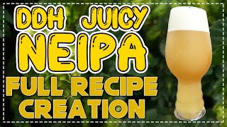 DDH JUICY NEIPA  Full recipe creation  Beginners  Brewfather  Double Dry Hopped New England IPA [upl. by Howe859]