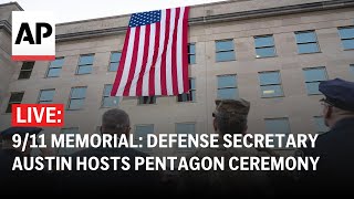 911 memorial LIVE Defense Secretary Austin hosts observance ceremony at the Pentagon [upl. by Bushey]