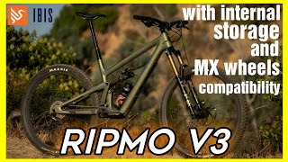 All new Ibis Ripmo v3  amazing MTB  slacker geometry and more fun with new features [upl. by Naitsirk]