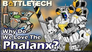 Why Do We Love The Phalanx Battle Armor BattleTech Lore  History [upl. by Marelda]