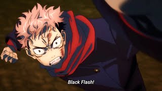 Yuji Itadori Triple Kick amp Black Flash vs Hanami  Jujutsu Kaisen [upl. by Nakeber]