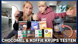 NESCAFE CHOCOMEL amp KOFFiE KRUPS TESTEN MET MiJN MOEDER  Luan Bellinga 162 [upl. by Aiza688]