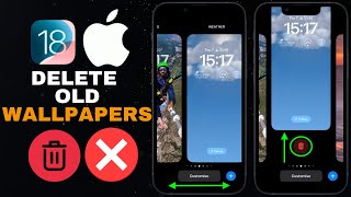 iOS18 How To Delete Old Wallpapers on Iphone [upl. by Teeter]