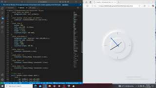 Neumorphism clock design with CSS and JavaScript [upl. by Penhall233]