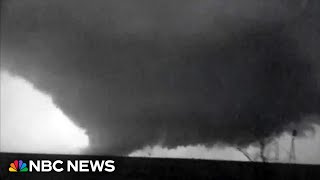 Video shows what appears to be a huge tornado in Kansas [upl. by Nosreg]