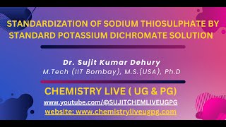 Standardization of sodium Thiosulphate by using Standard Potassium Dichromate solution [upl. by Ned]