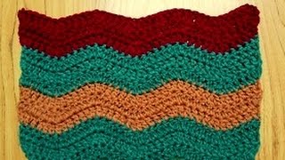 كروشيه غرزة الموجة لعمل بطانية للبيبي Crochet Cafe  كروشيه كافيه [upl. by Yar]