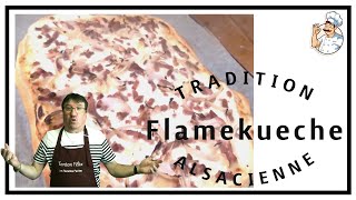 Flammekueche traditionnelle alsacienne [upl. by Selim163]