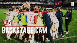 SALERNITANA 02 BARI  ⚪🔴 🎥 BACKSTAGE CAM  13ª giornata SerieBKT 202425 [upl. by Anilat]