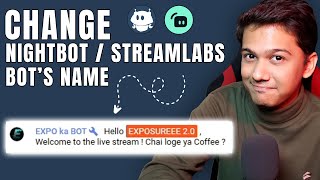 How to Change NightBot amp Streamlabs Bots Name for Your Chat FREE [upl. by Elicul]