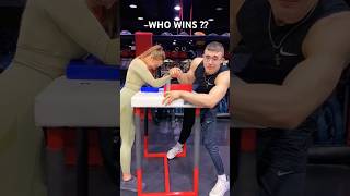 WHO WINS 🥊⚡ARM WRESTLING 🥶armwrestling shorts sports gym wrestling [upl. by Hamilah86]