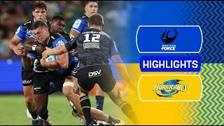 Super Rugby Pacific 2024  Force v Hurricanes  Round 1 Highlights [upl. by Mini]