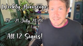 All 12 Signs 15  21 July 2024 Your Weekly Horoscope with Gregory Scott [upl. by Lzeil]