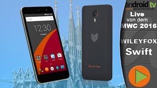 Wileyfox Swift Cyanogen OS  First MWC 2016 HandsOn GER [upl. by Enybor]