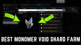 FASTEST MONOMER VOID SHARD FARMS  THE FIRST DESCENDANT [upl. by Llemhar]