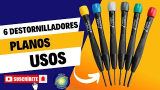 Usos de Destornilladores Perilleros Planos 6u Proskit 8pk2062 [upl. by Joon]