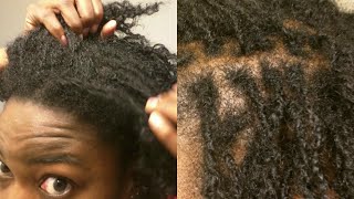 Interlocking Tutorial for Dreadlock Maintenance  Before and After [upl. by Dlareme]