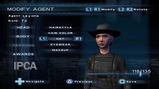 Syphon Filter The Omega Strain NTSCU  Cobras Complete Wardrobe Male amp Female [upl. by Yenalem]