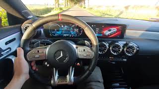 Mercedes CLA 35 AMG Acceleration and Exhaust Sound [upl. by Aylat]