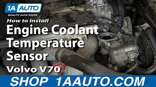 How to Replace Coolant Temperature Sensor 9902 Volvo V70 [upl. by Akiem]