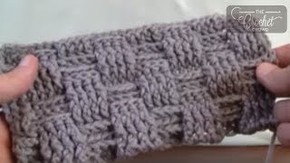 Crochet Basket Weave Stitch  Blanket  EASY [upl. by Aicats]