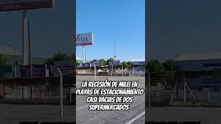 Milei y sus políticas económicas playas de estacionamiento de dos super importantes casi vacias [upl. by Martguerita256]