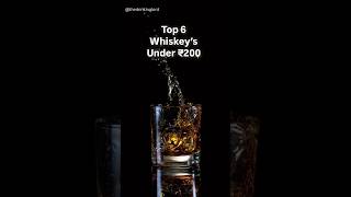 Indian Whiskey’s under ₹200 🥃 whiskey ytshorts [upl. by Deming84]