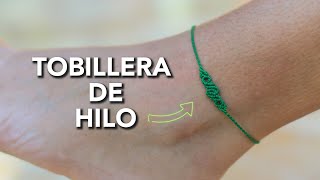 TUTORIAL de TOBILLERA de MACRAMÉ Diseño único y sencillo [upl. by Nilat597]