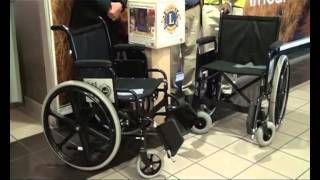 Lions club donates 2 wheel chairs to Air Namibia [upl. by Toomin904]