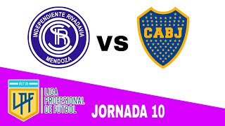 Independiente Rivadavia 11 Boca Juniors en vivo LIGA PROFESIONAL ARGENTINA Jornada 10 [upl. by Snowber]