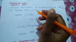 Isoprene and special isoprene rule number of isoprene units in terpenoids [upl. by Sucerdor935]