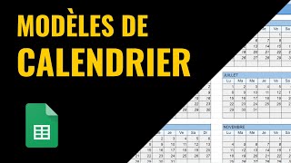 MODÈLE de CALENDRIER 2024 Google Sheets [upl. by Zippel]