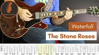 Waterfall  The Stone Roses Guitar Cover amp Tab [upl. by Beitris101]