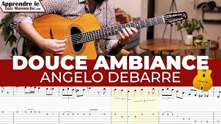 Douce Ambiance Solo dAngelo Debarre  Solo et tablature Gyspy jazz free tab [upl. by Hayalat]