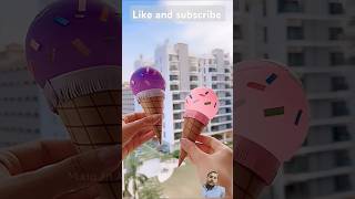 DIY paper craft shorts art diyyoutubeshorts craft diy handmade diycrafts icecream shorts [upl. by Herrera505]