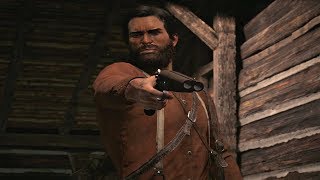 Red Dead Redemption 2  John Marston Reveals His Gun Skills [upl. by Martelle]