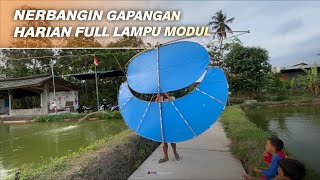 Mas Bayu dan Pak Munib nerbangin layangan gapangan Abrakan full lampu [upl. by Nilatak195]