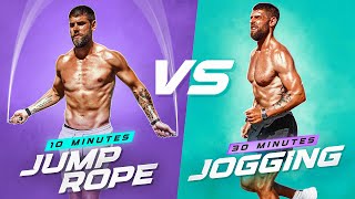 10 Min Jump Rope Vs 30 Min Jogging Which Burns More Calories [upl. by Eldwen23]