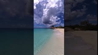 360 Photo Birds Eye View of the Best Beach in St Maarten  Mullet Bay Beach stmaarten beachwalk [upl. by Malanie]