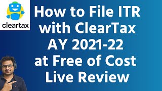 ClearTax Income Tax Return Filing for Salary Business Capital Gain for AY 202122 Review Live [upl. by Akiemahs584]