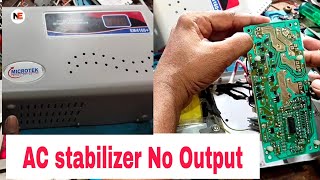 AC stabilizer output not working  ac stabilizer repair in hindi [upl. by Enilav]