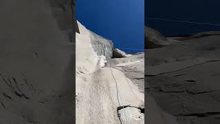 Morning on El Capitan 400ft below the Summit mountains rockclimbingwall california [upl. by Eusebio]