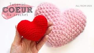 TUTORIEL AU CROCHET  COEUR sans couture  Version droitier [upl. by Matti]