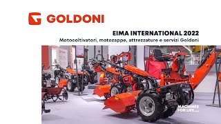 Motocoltivatori motozappe attrezzature e servizi GOLDONI  EIMA 2022 [upl. by Tevlev]