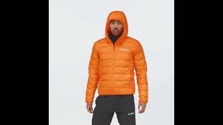 ADIDAS Terrex Multi Light Down Hooded Jacket Shiny Orange Men  IP3551 [upl. by Lawford]