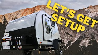 Teardrop Setup  Rental RV Setup  Braxton Creek Bushwhacker 10HD [upl. by Lolly166]