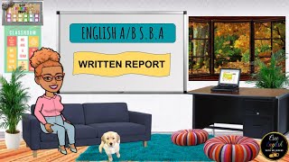 Csec English SBAHow to Write the Written Report [upl. by Cacie]